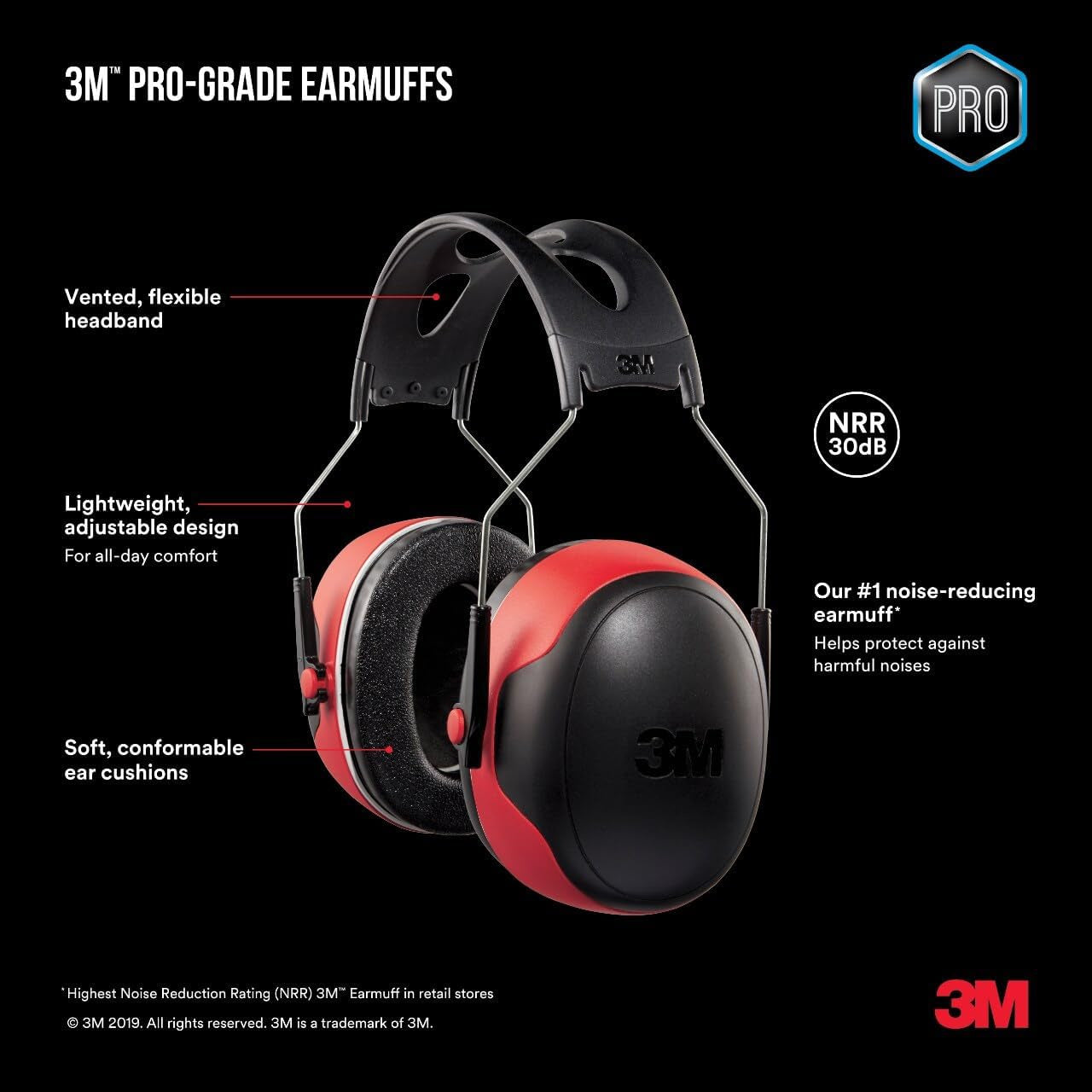 Pro-Grade Noise Reduction Earmuffs