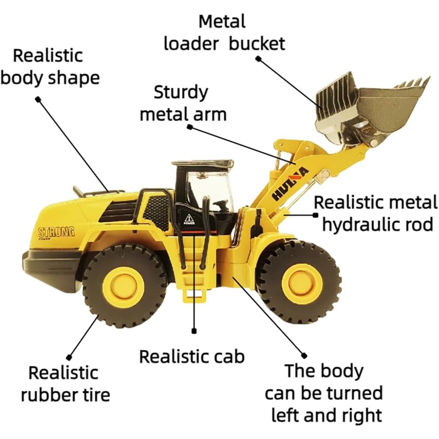 Bulldozer Loader Diecast 1:50