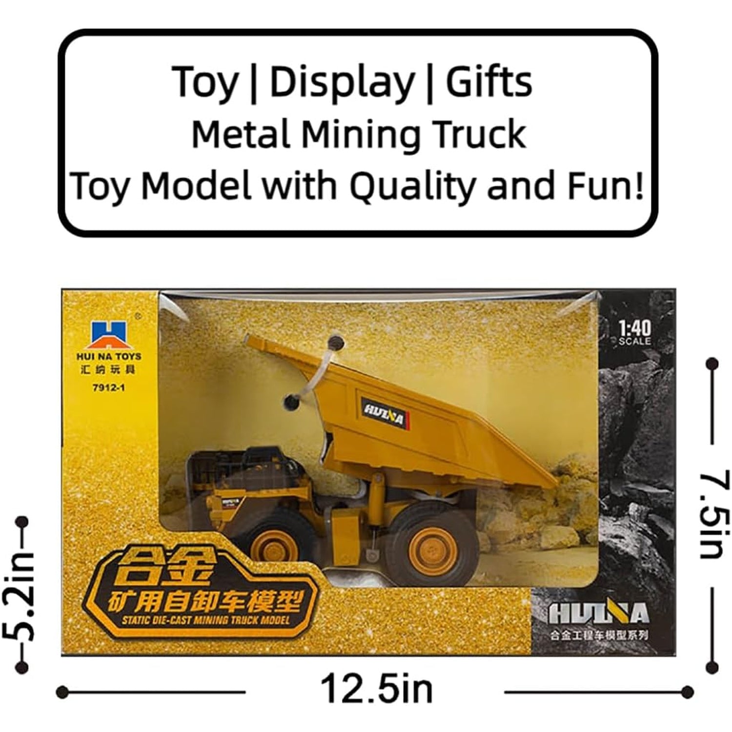 Mining Dump Truck Diecast 1:40