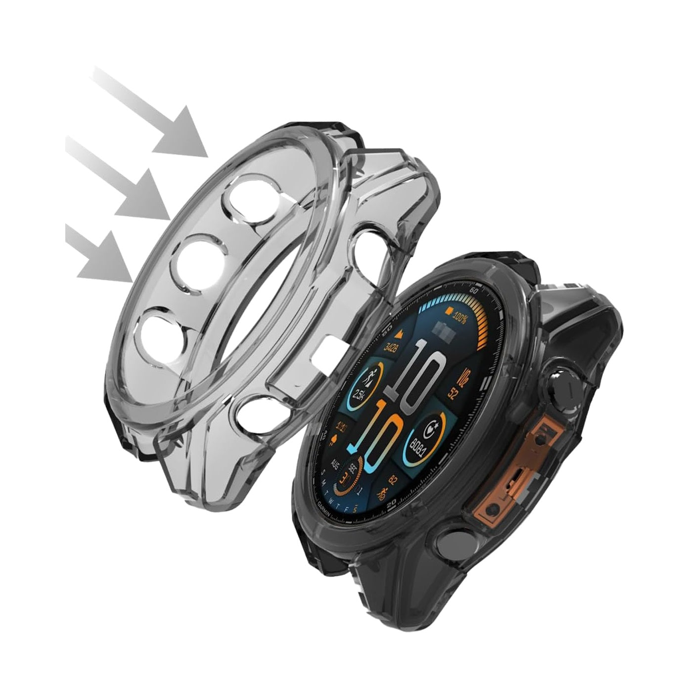 Watch Case Clear - Fenix 8 47mm