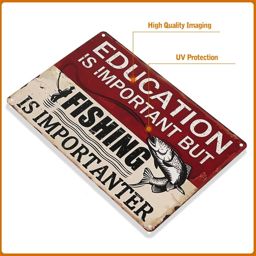 Education is Important Tin Sign