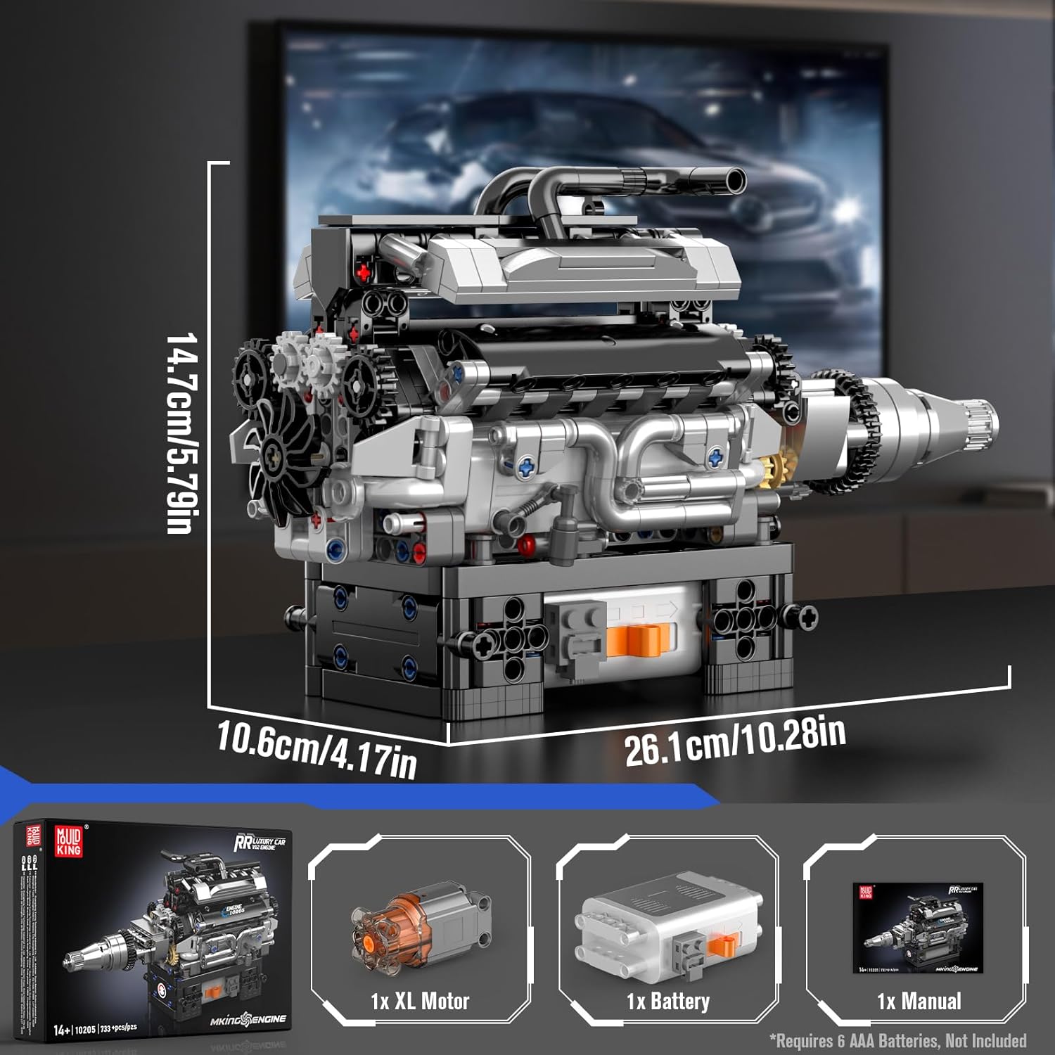 V12 Engine Model Building Kit That Works