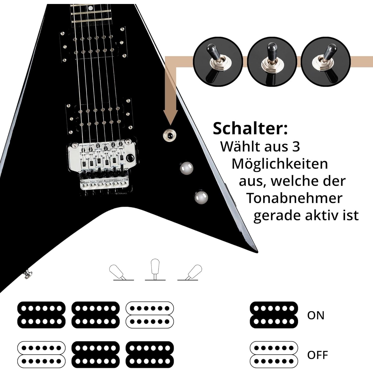 Flying V Electric Guitar