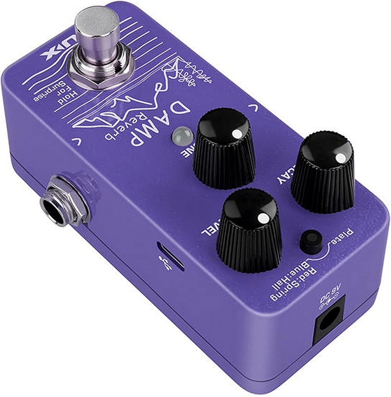 Damp Reverb Guitar Effects Pedal