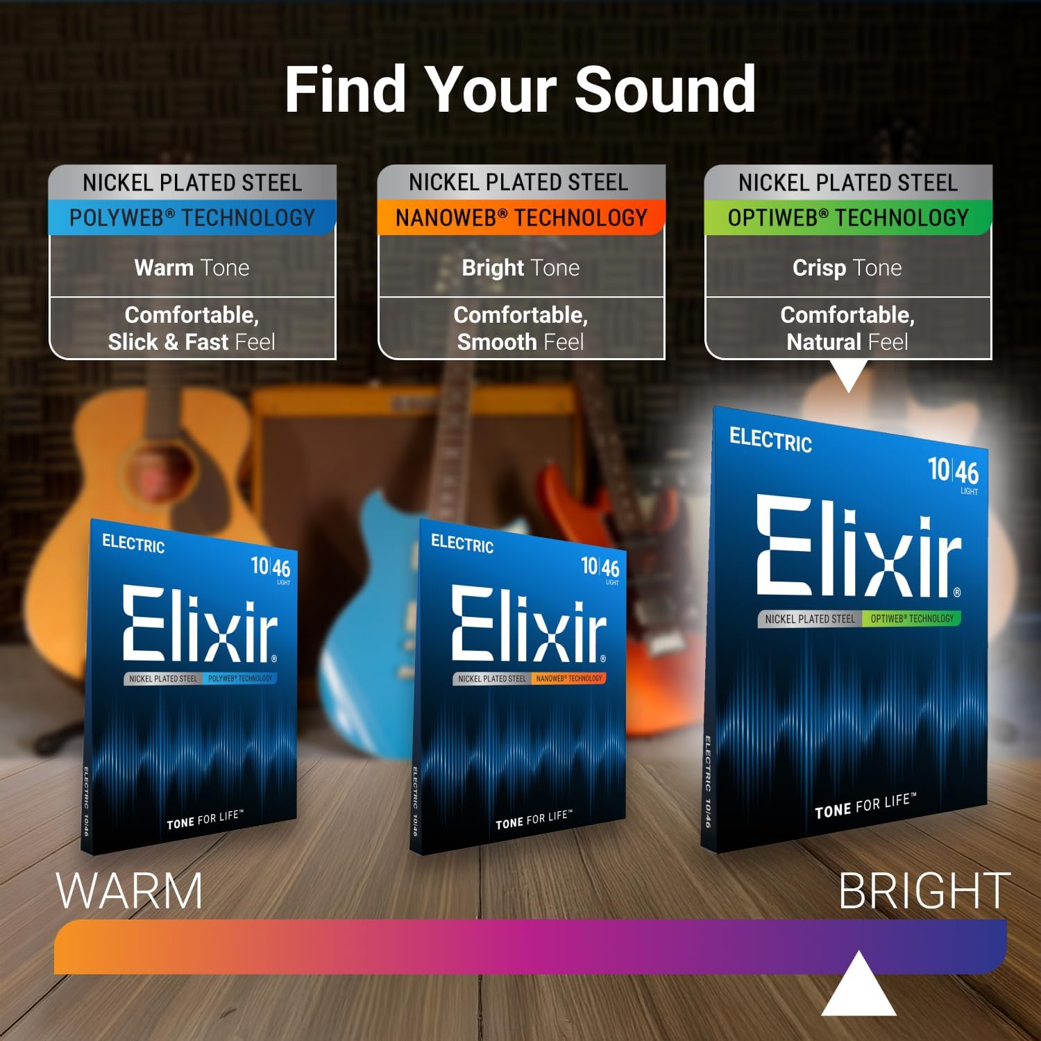 Electric Guitar Strings 4, Pack, Super Light 9-42