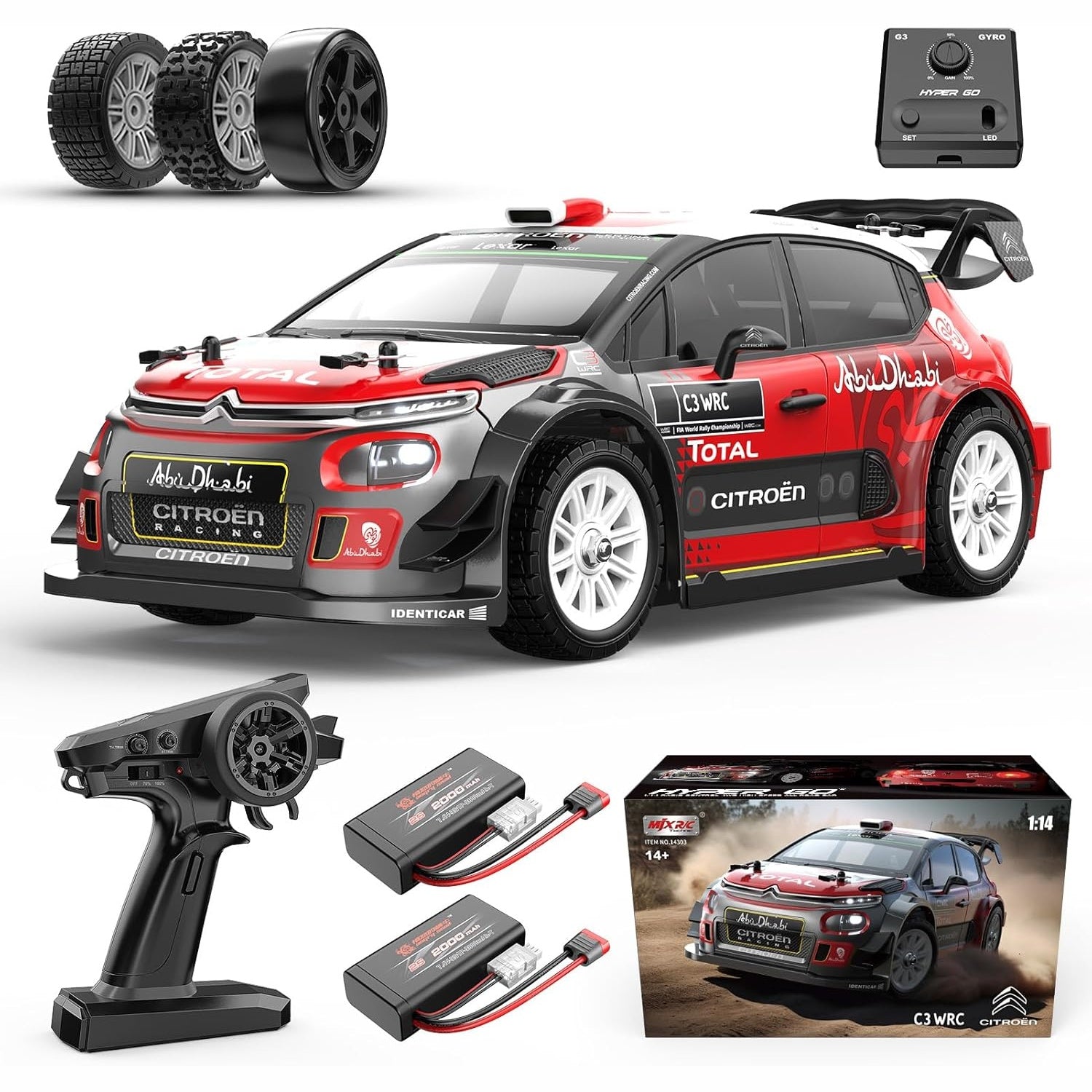 Citroen C3 4WD R/C Drift Car with Gyro 1:14