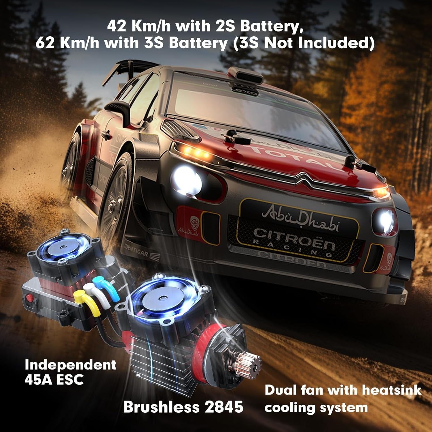Citroen C3 4WD R/C Drift Car with Gyro 1:14