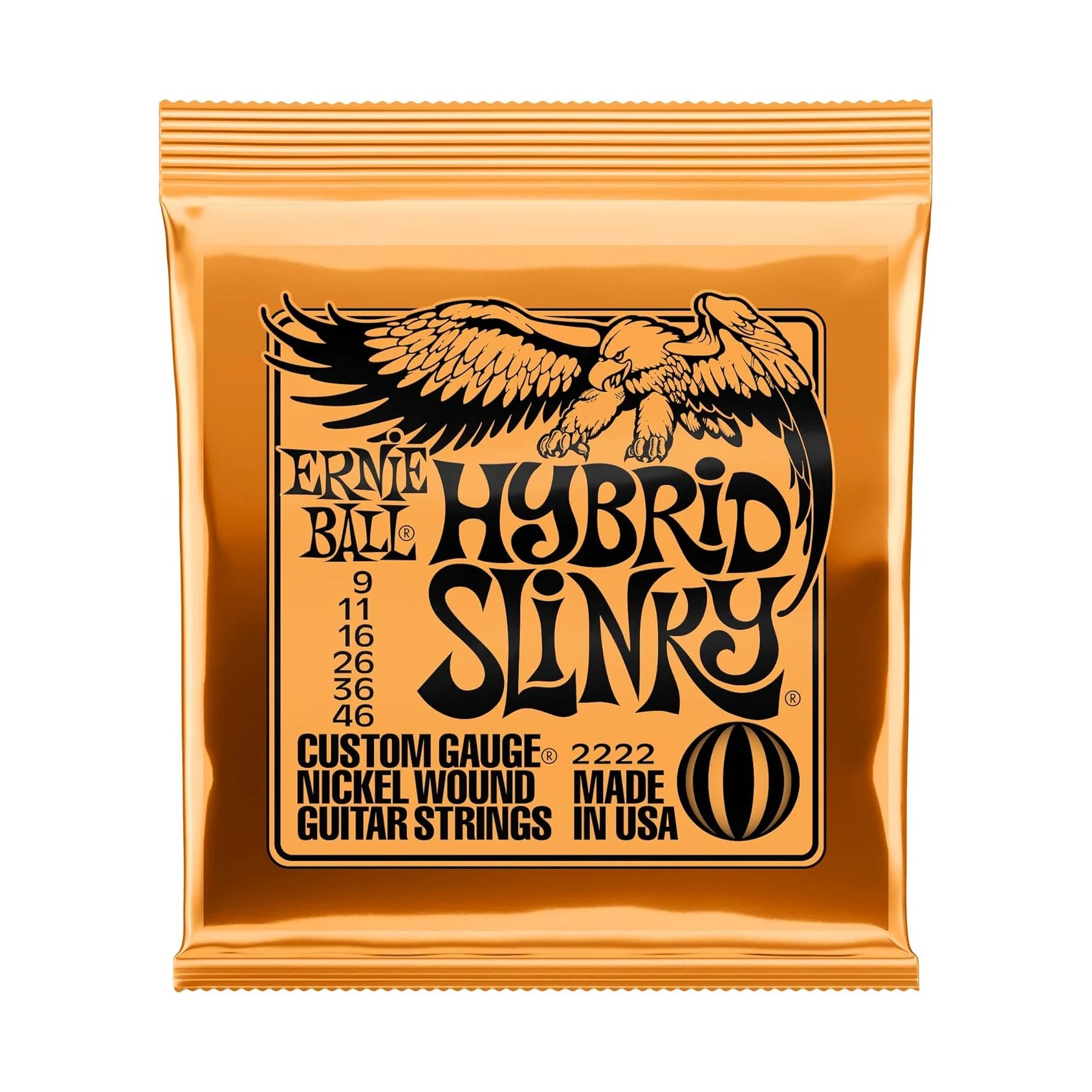 Hybrid Slinky Nickel Wound Electric Guitar Strings, 9-46 Gauge