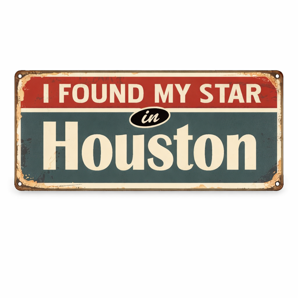 I Found My Star Tin Sign