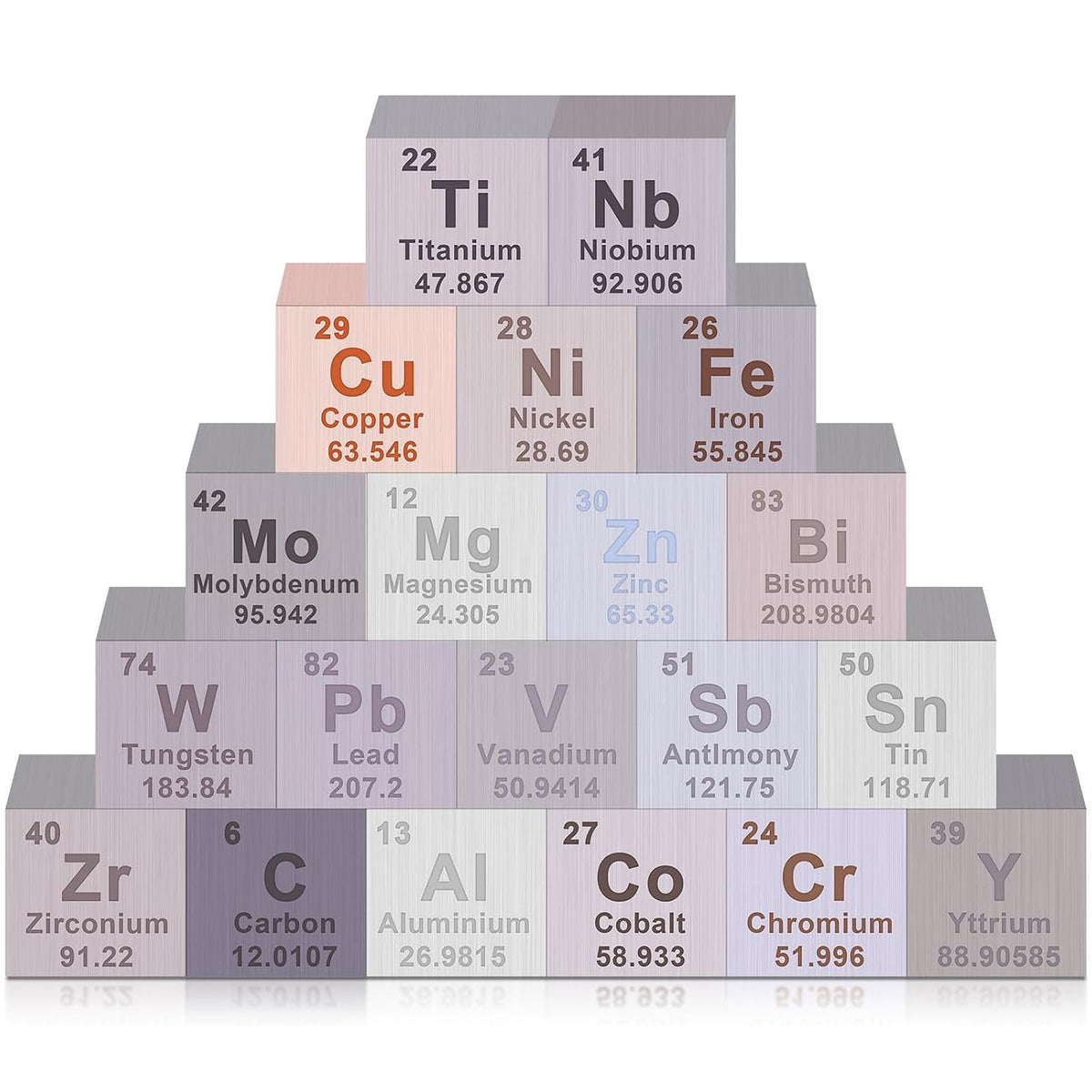 Metal Density Cube - 99.9% Pure Element