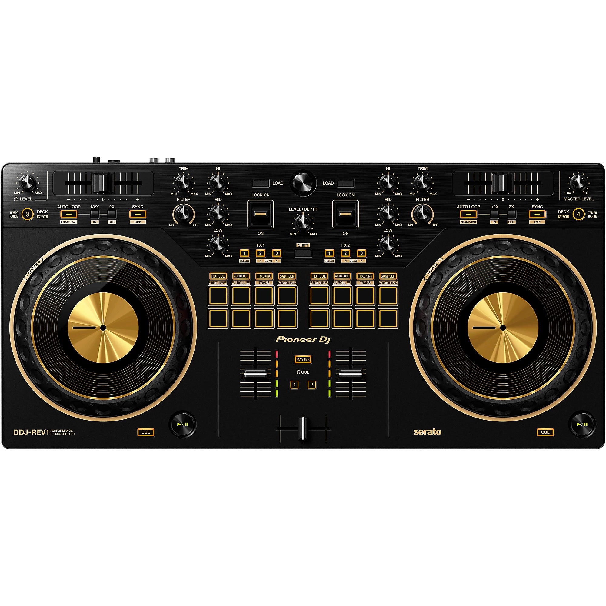 DJ DDJ-REV1-N Serato Performance DJ Controller in Limited-Edition Gold