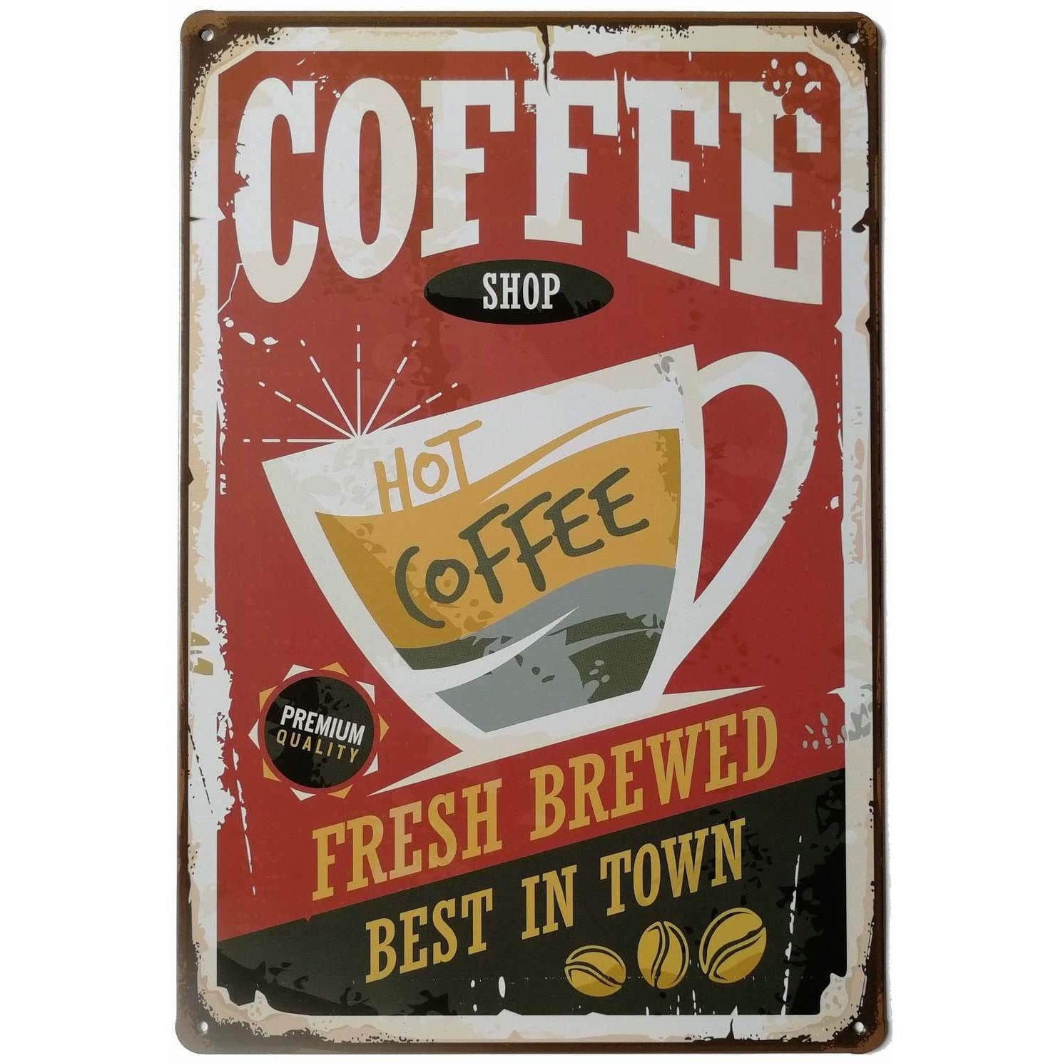 Coffee Shop Tin Sign