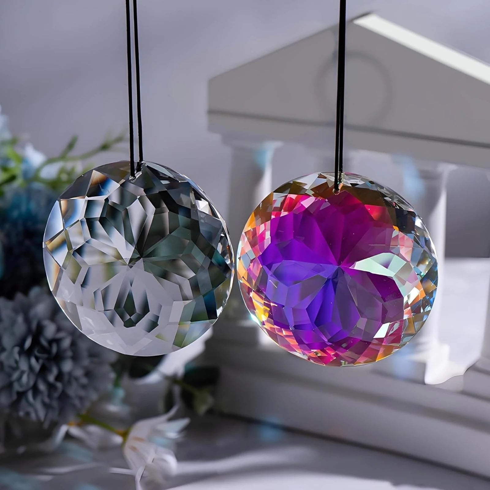 Flower Crystal Prism Suncatchers