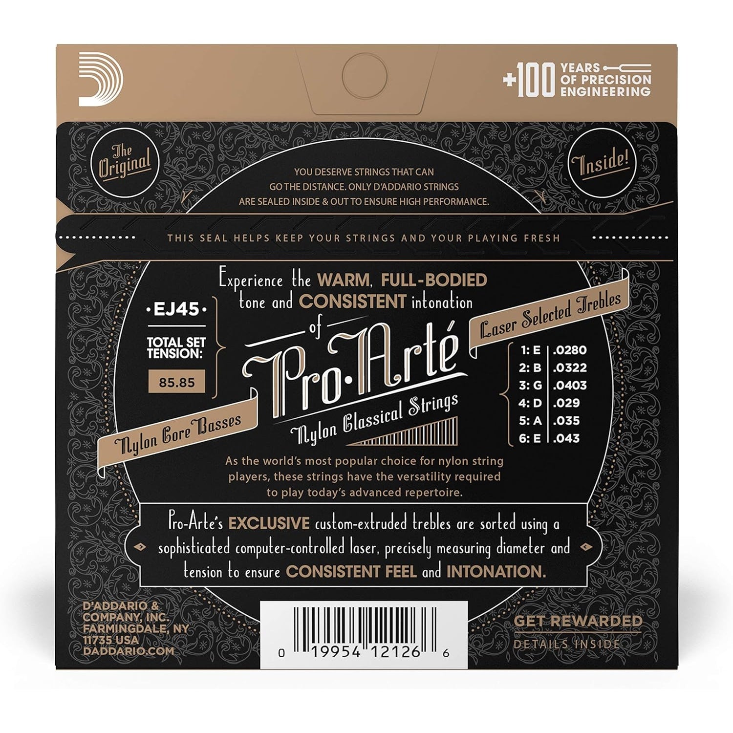 Pro Arté Nylon Classical Guitar Strings, EJ45
