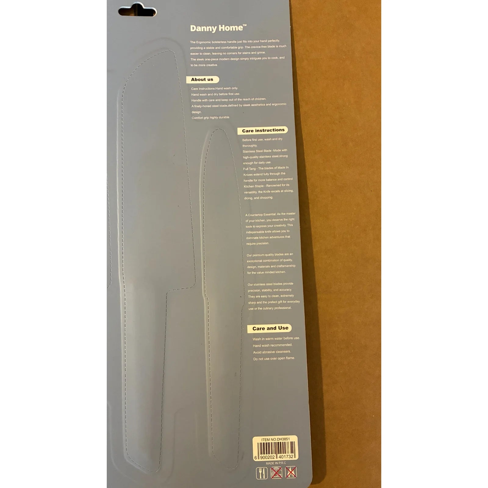 Triple Rivited Kitchen Knives