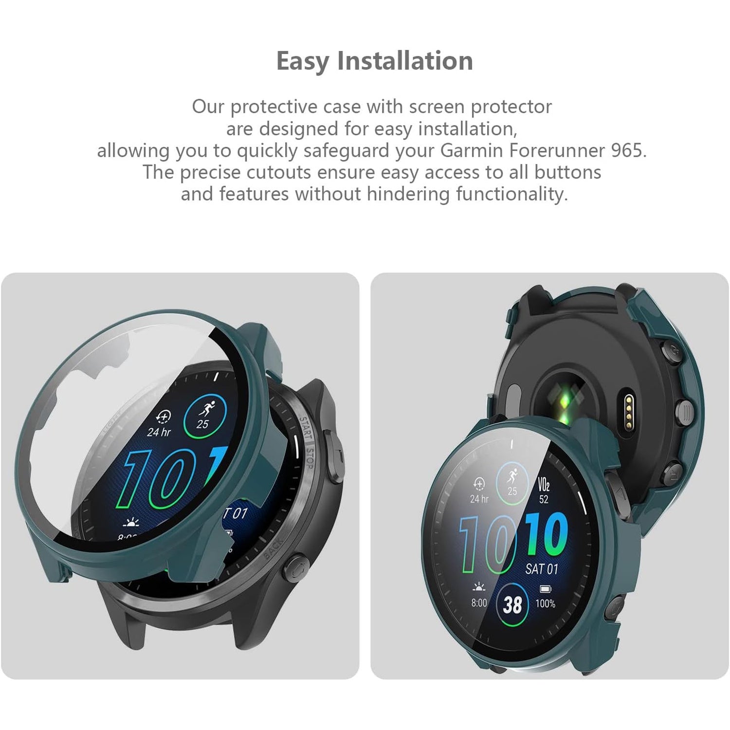 Smartwatch with protective case and screen protector on a white background Beirut , Lebanon