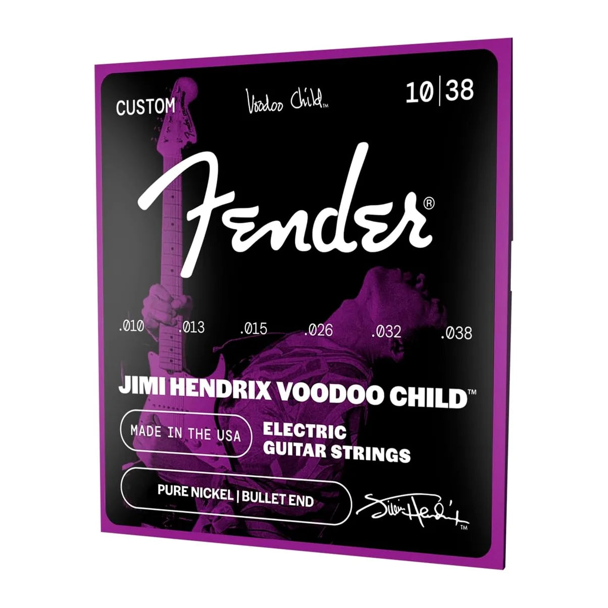 Hendrix Voodoo Child Electric Guitar Strings, Bullet End, 10-38