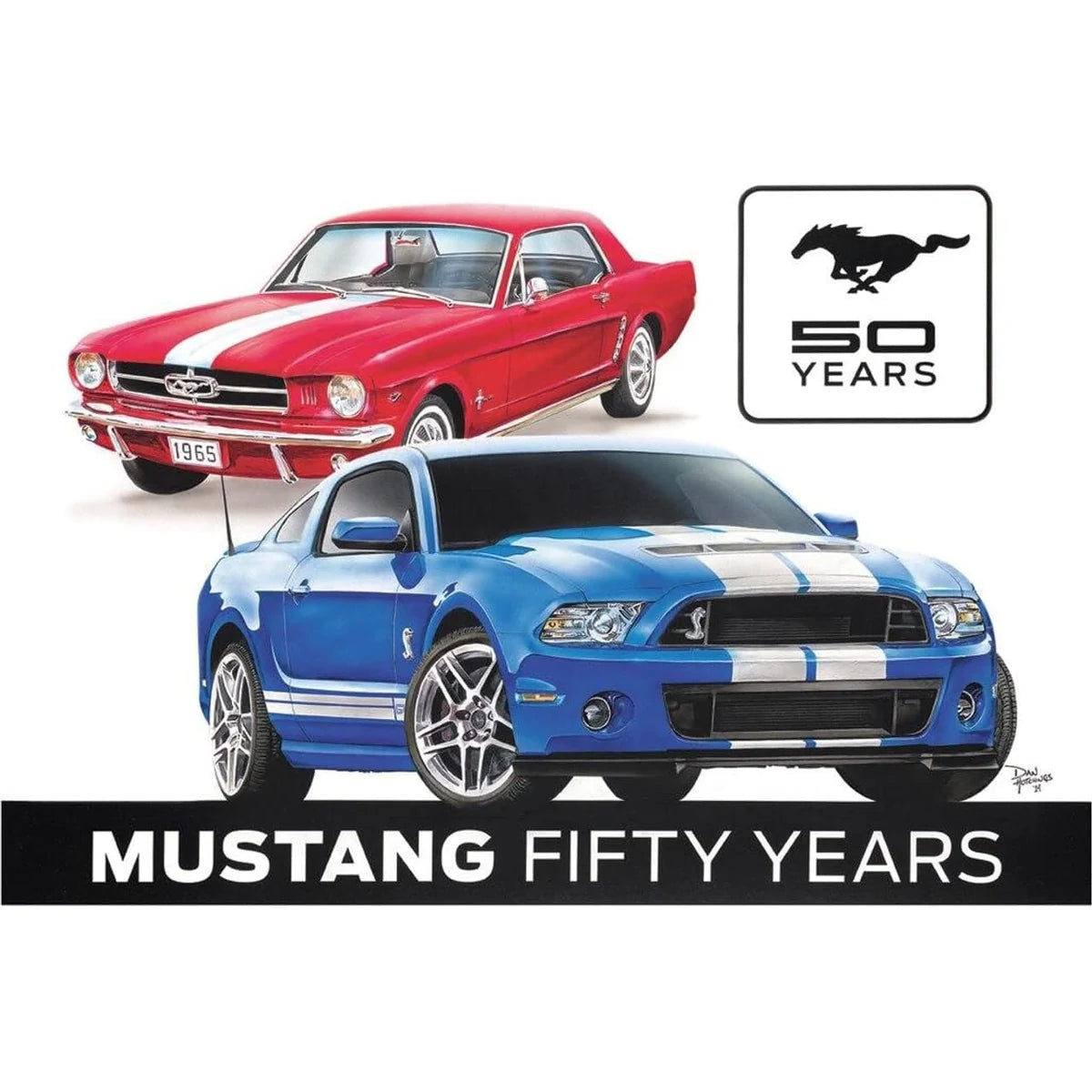 Ford Mustang 50 Years Tin Sign