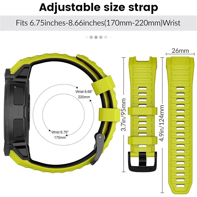 Silicone Watch Band for Garmin Instinct - 26mm
