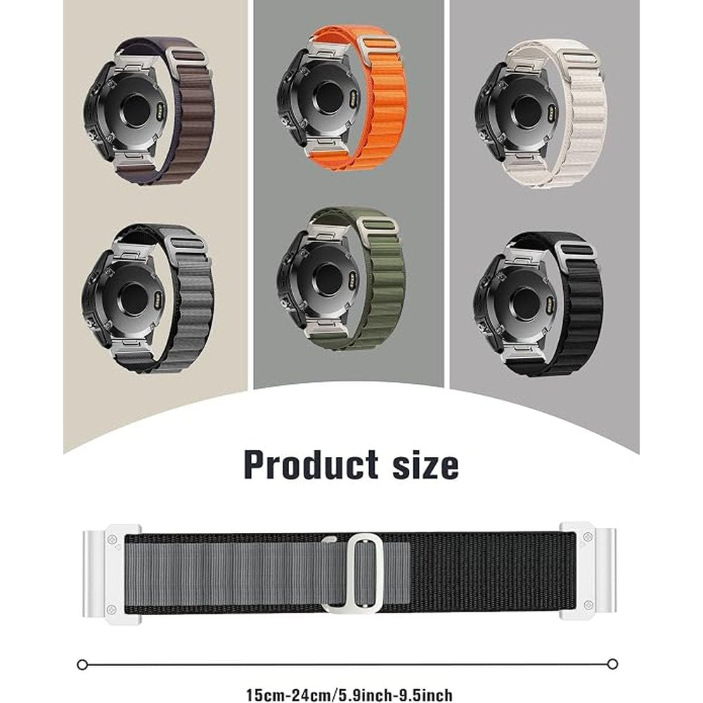 Nylon Bands Compatible with Garmin - 22mm