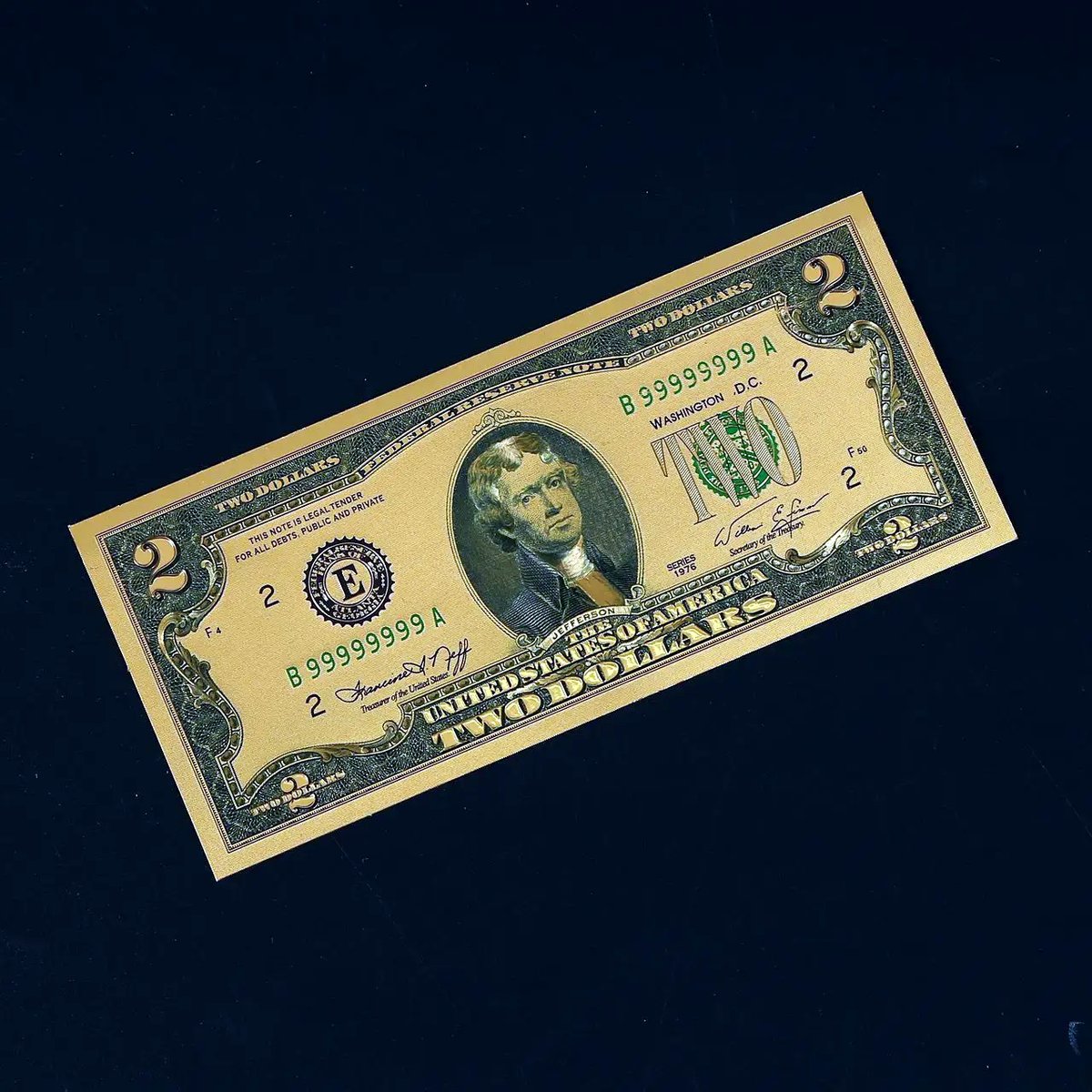 Gold Plated Foil Banknotes - USD Dollars