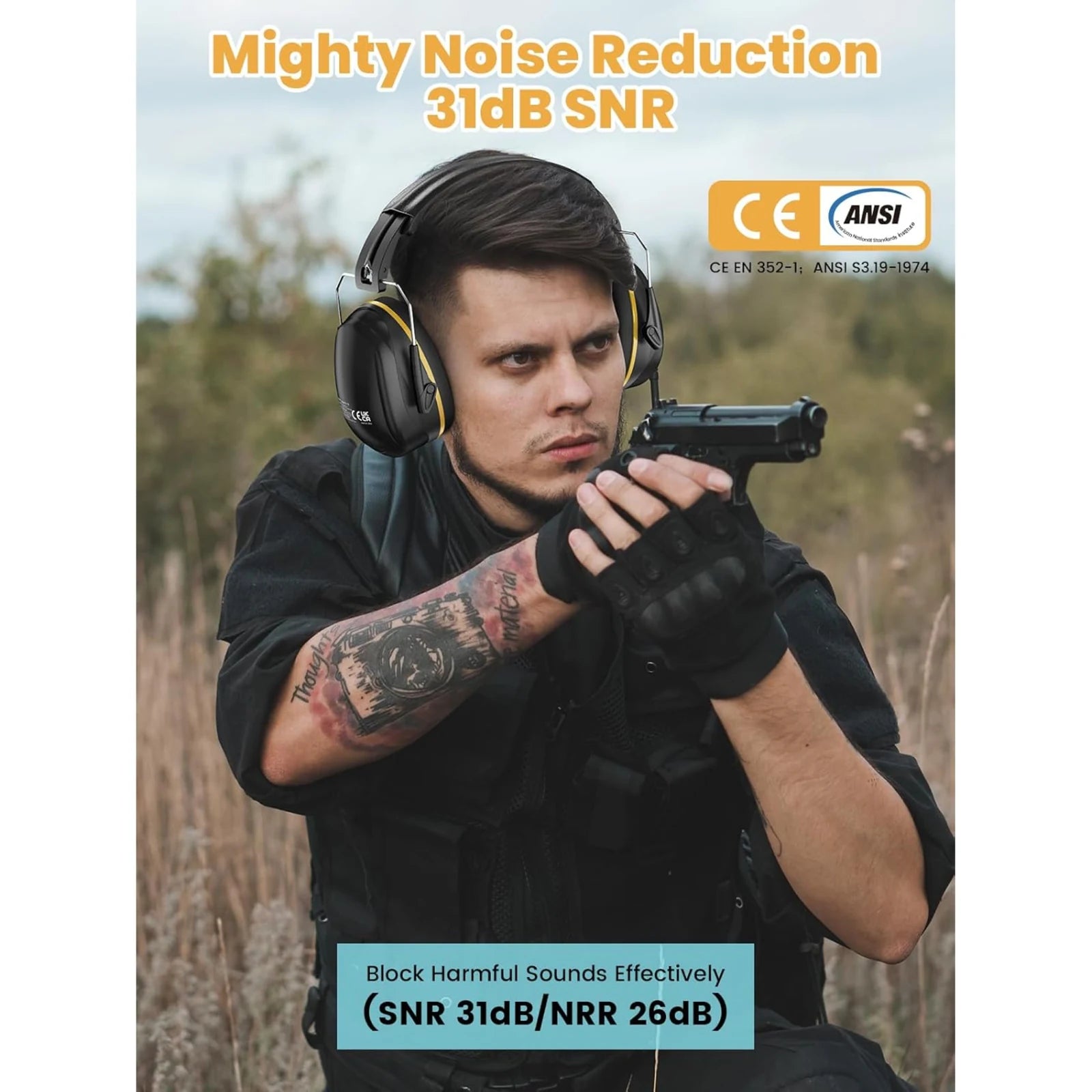 Noise Cancelling Earmuffs