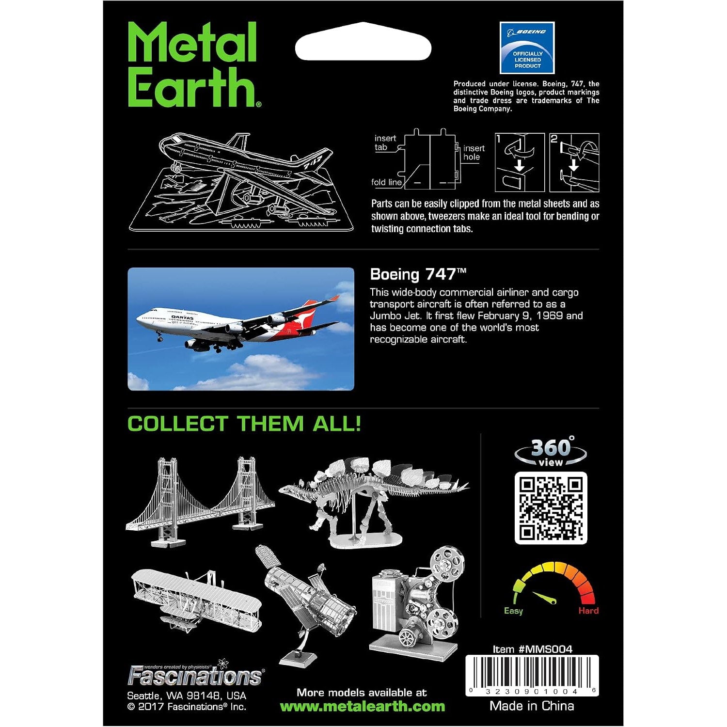Boeing 747 3D Metal Model Kit