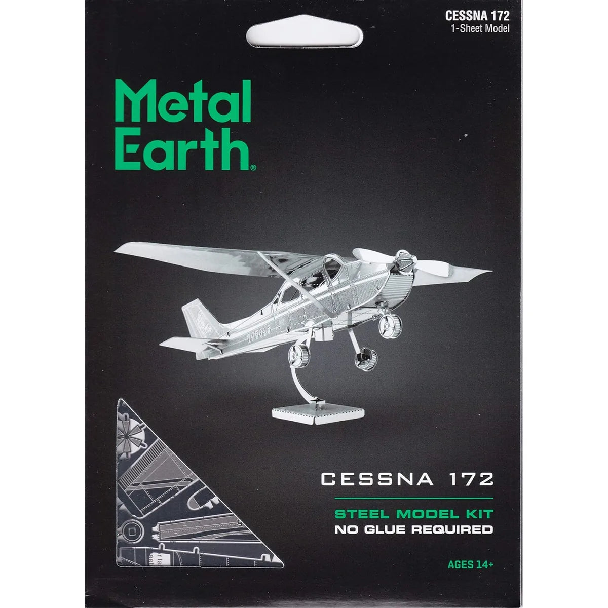 Cessna 172 Airplane 3D Metal Model Kit