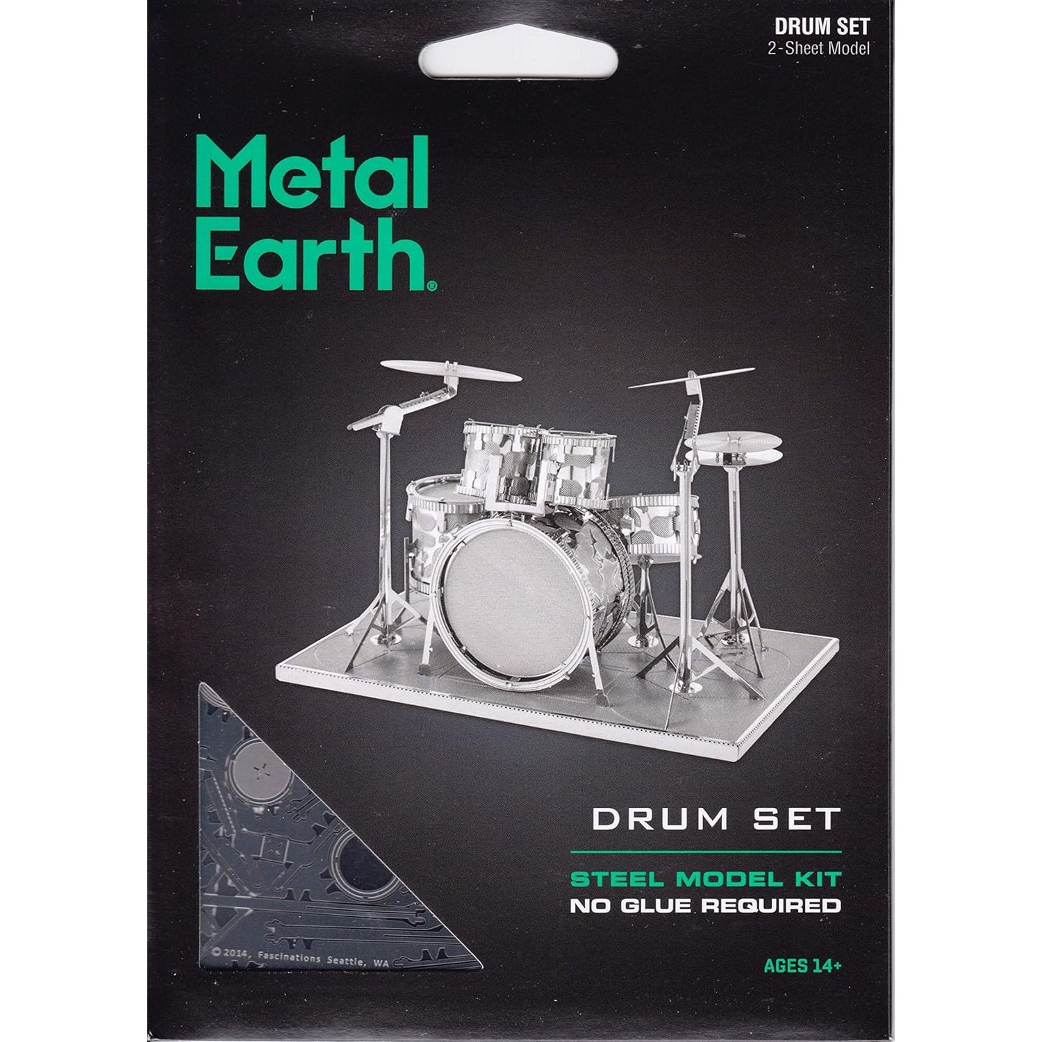 Drum Set 3D Metal Model Kit