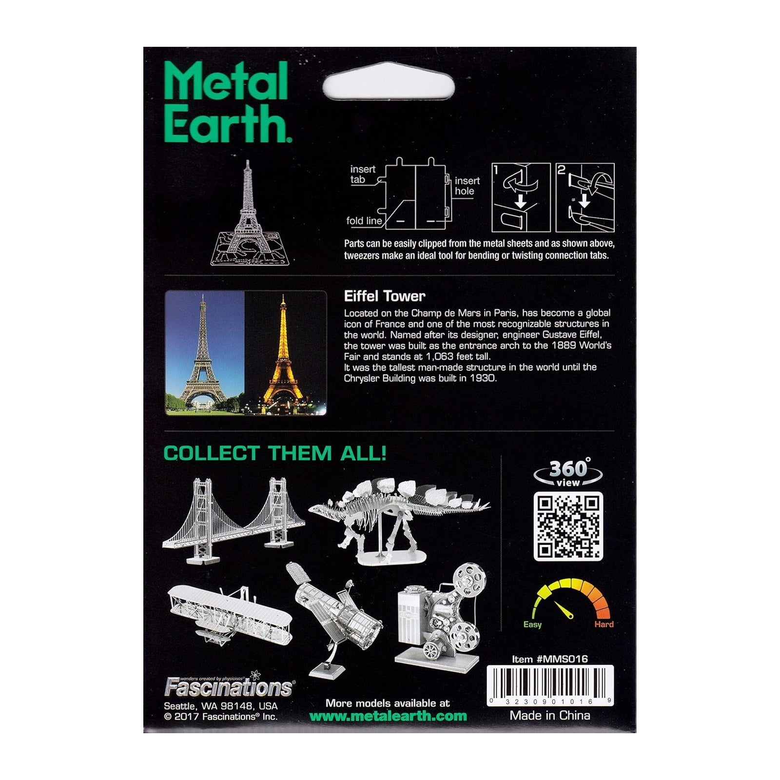 Eiffel Tower 3D Metal Model Kit