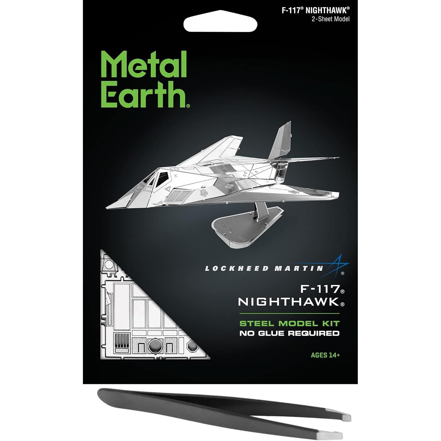 F-117 Nighthawk 3D Metal Model Kit