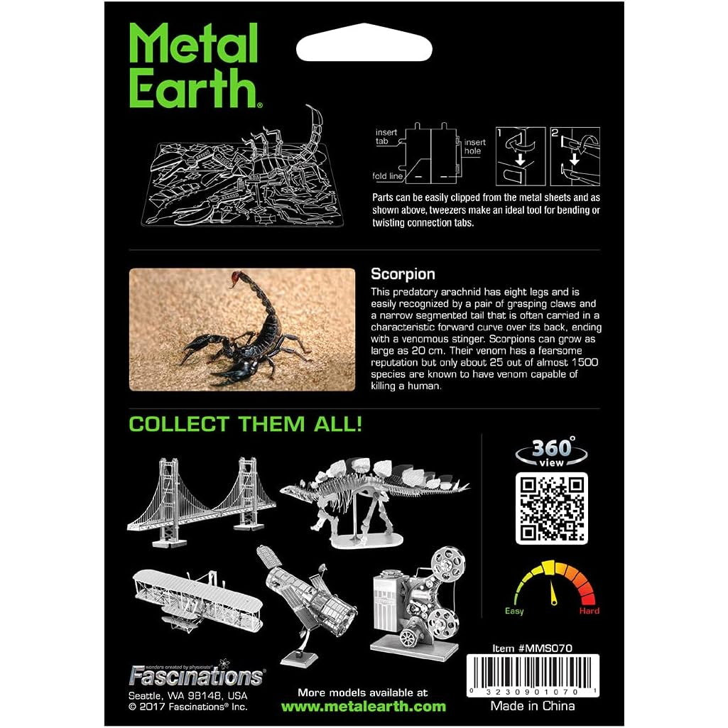 Earth Scorpion 3D Metal Model Kit
