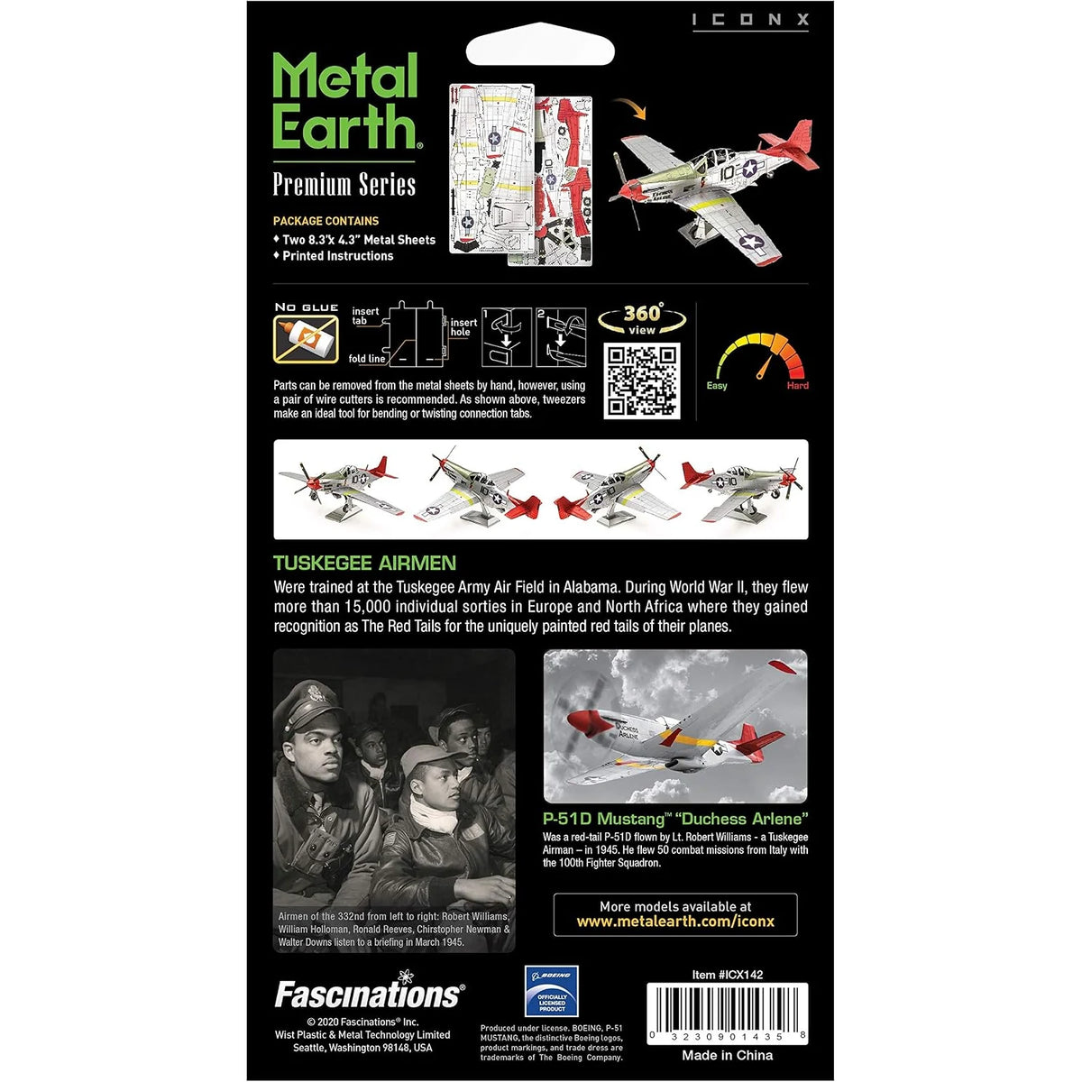 P-51D Mustang 3D Metal Model Kit