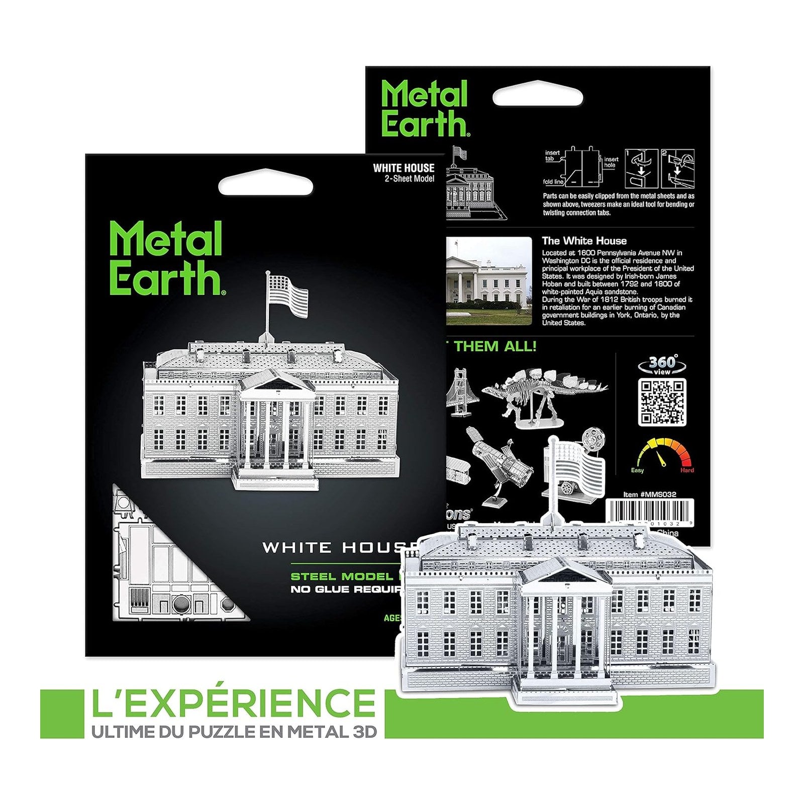 White House 3D Metal Model Kit