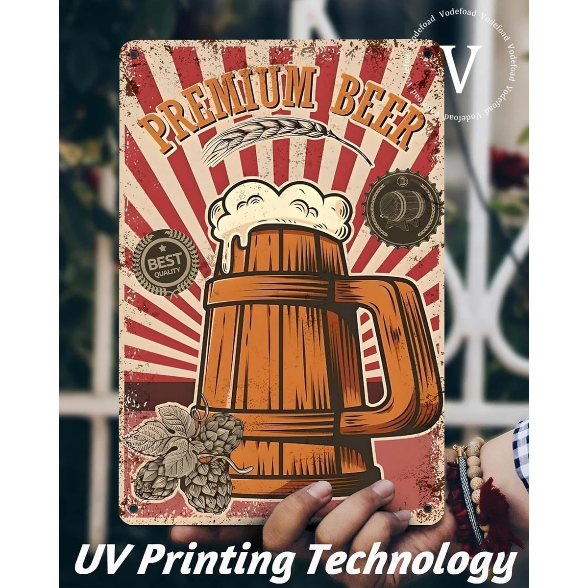Premium Beer Vintage Bar Tin Sign