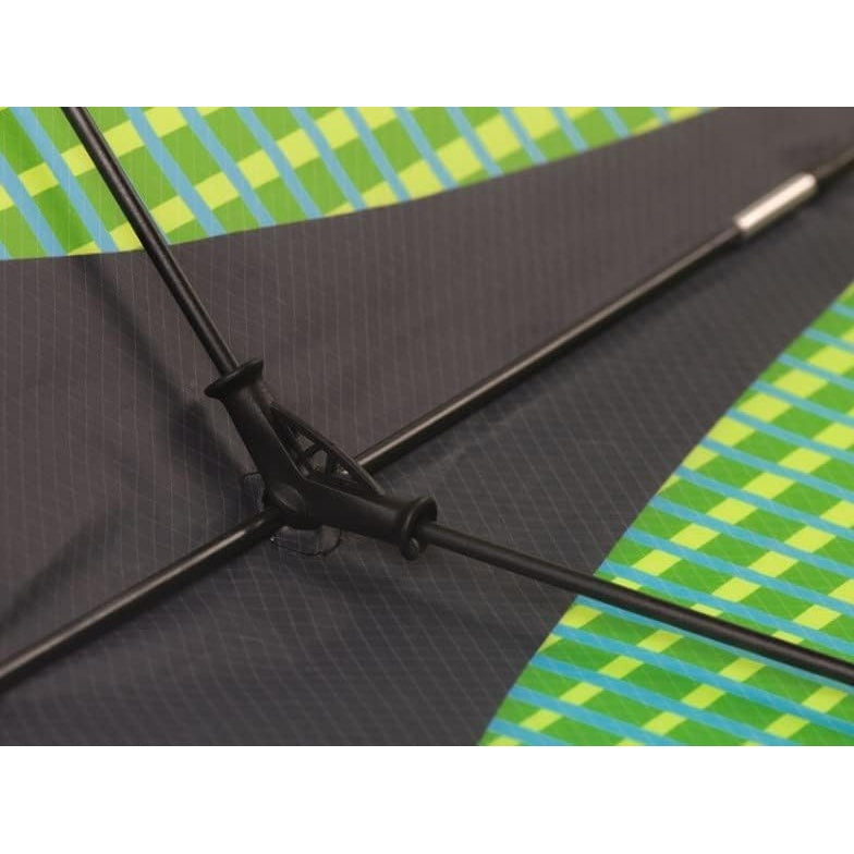 Close-up of a vertex kite with green patterned canopy Beirut , Lebanon
