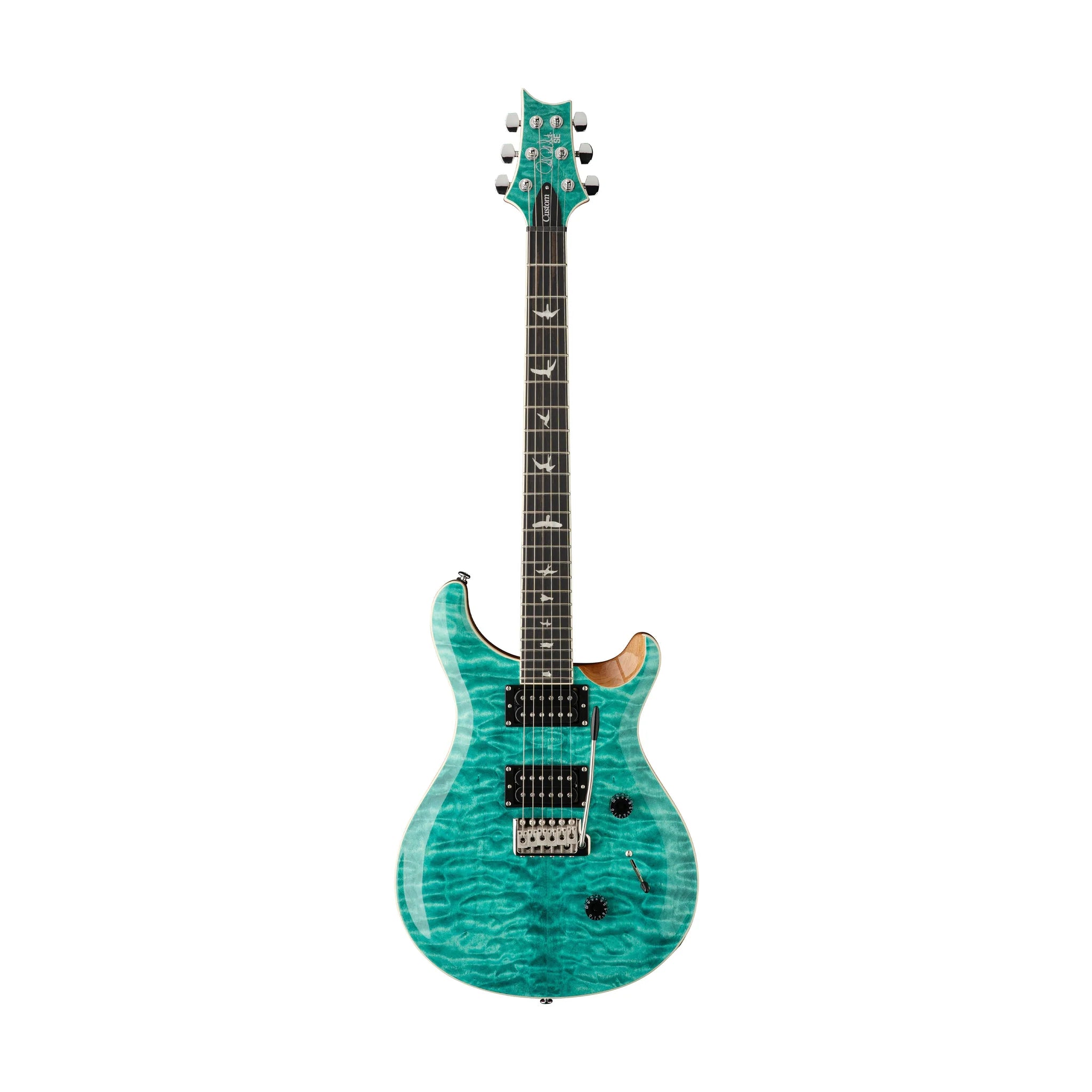 SE Custom 24 Electric Guitar w/Quilt - Turquoise