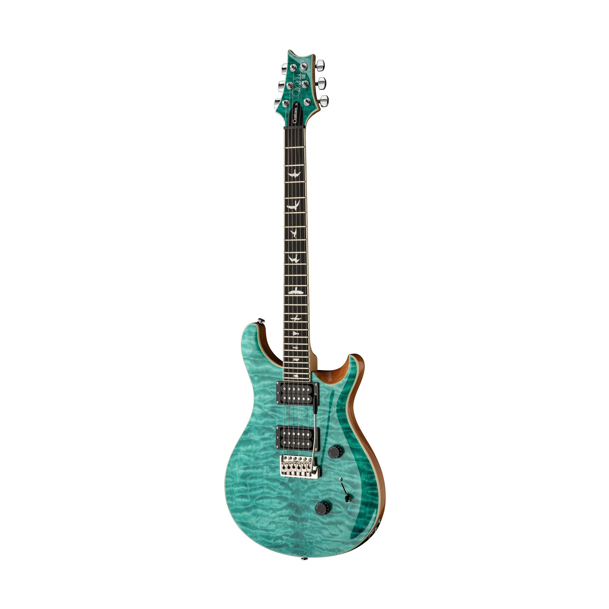 SE Custom 24 Electric Guitar w/Quilt - Turquoise
