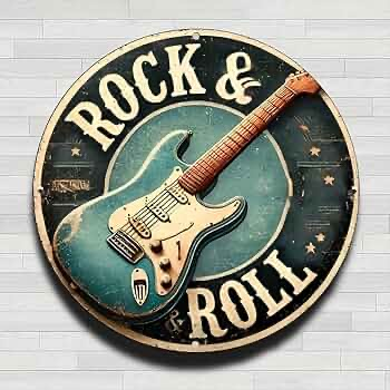 Rock & Roll Tin Sign