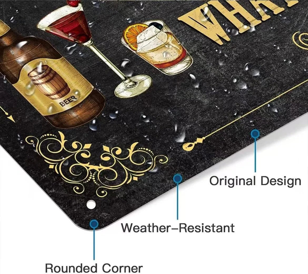 VOT Certified historic Route 66 tin sign featuring a vintage diner design with weather-resistant rounded corners.