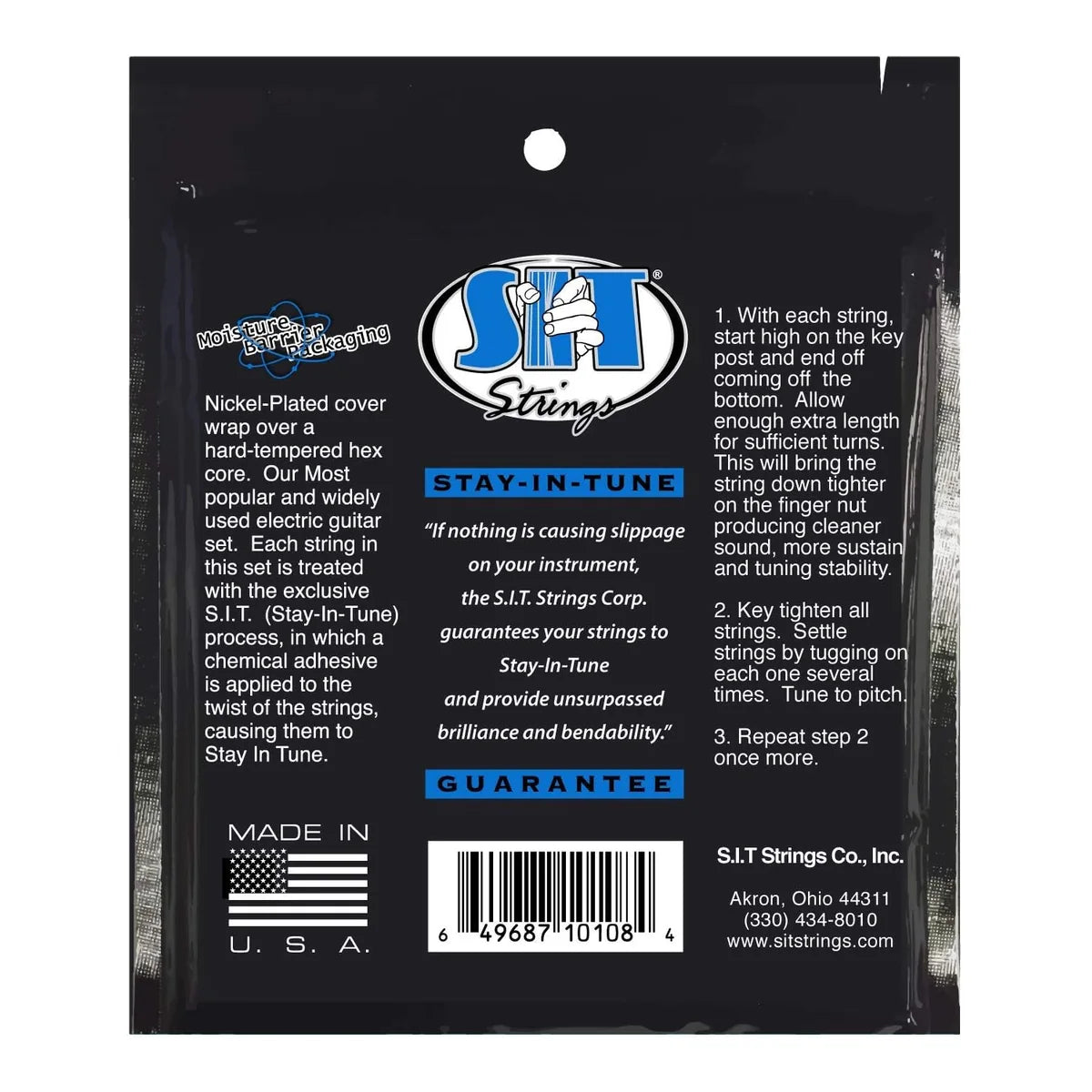 Nickel Wound Electric Guitar Strings, Medium Light 11-50