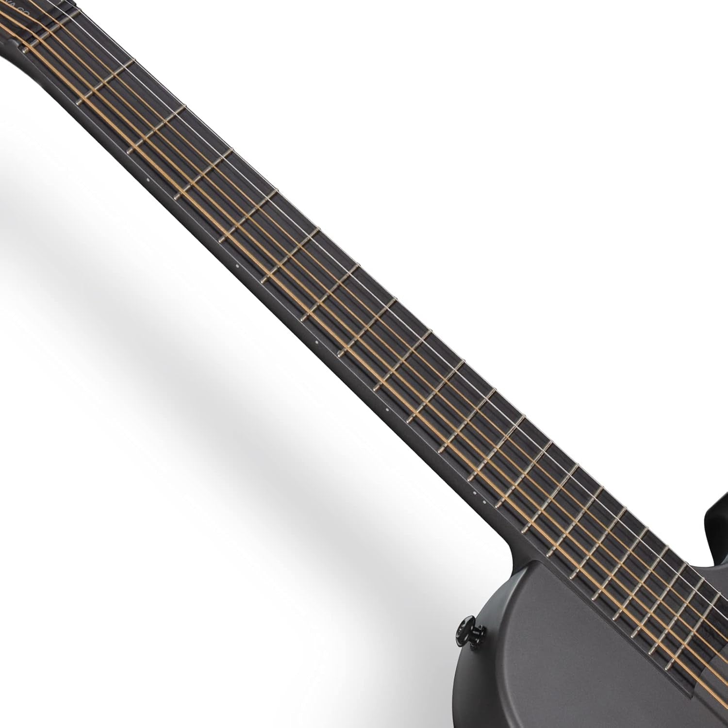 Enya NOVA GO SP1 acoustic guitar with a natural wood finish, nylon strings, and a compact body design.