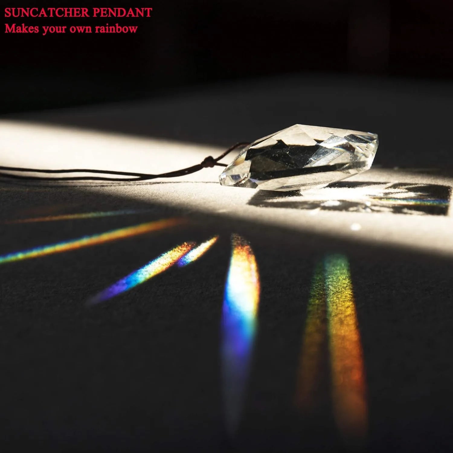 Hanging Faceted Crystal Suncatcher - 50mm