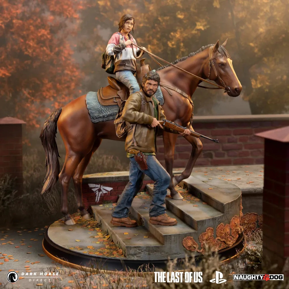Joel & Ellie on Horseback Premium Statue