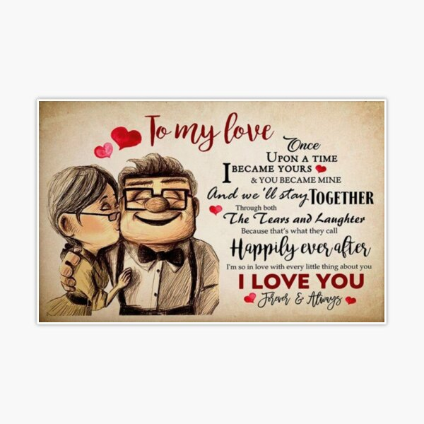 VOT Certified husband tin sign with "To my love" message in white, vintage-style metal wall decor.