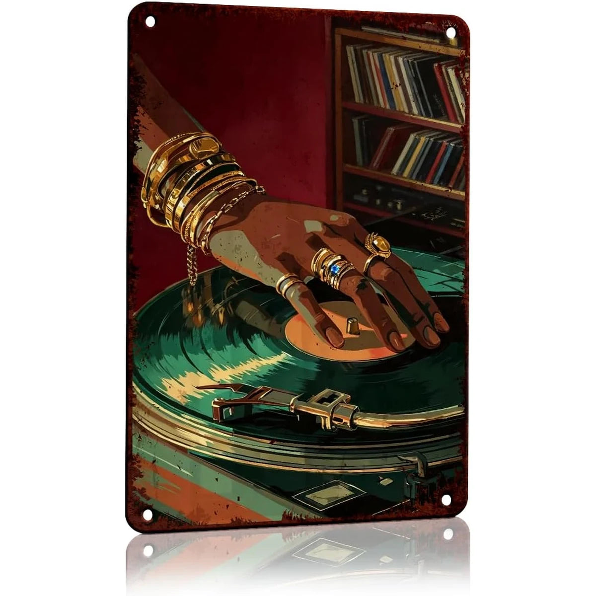 Retro Vinyl Record Metal Tin Sign