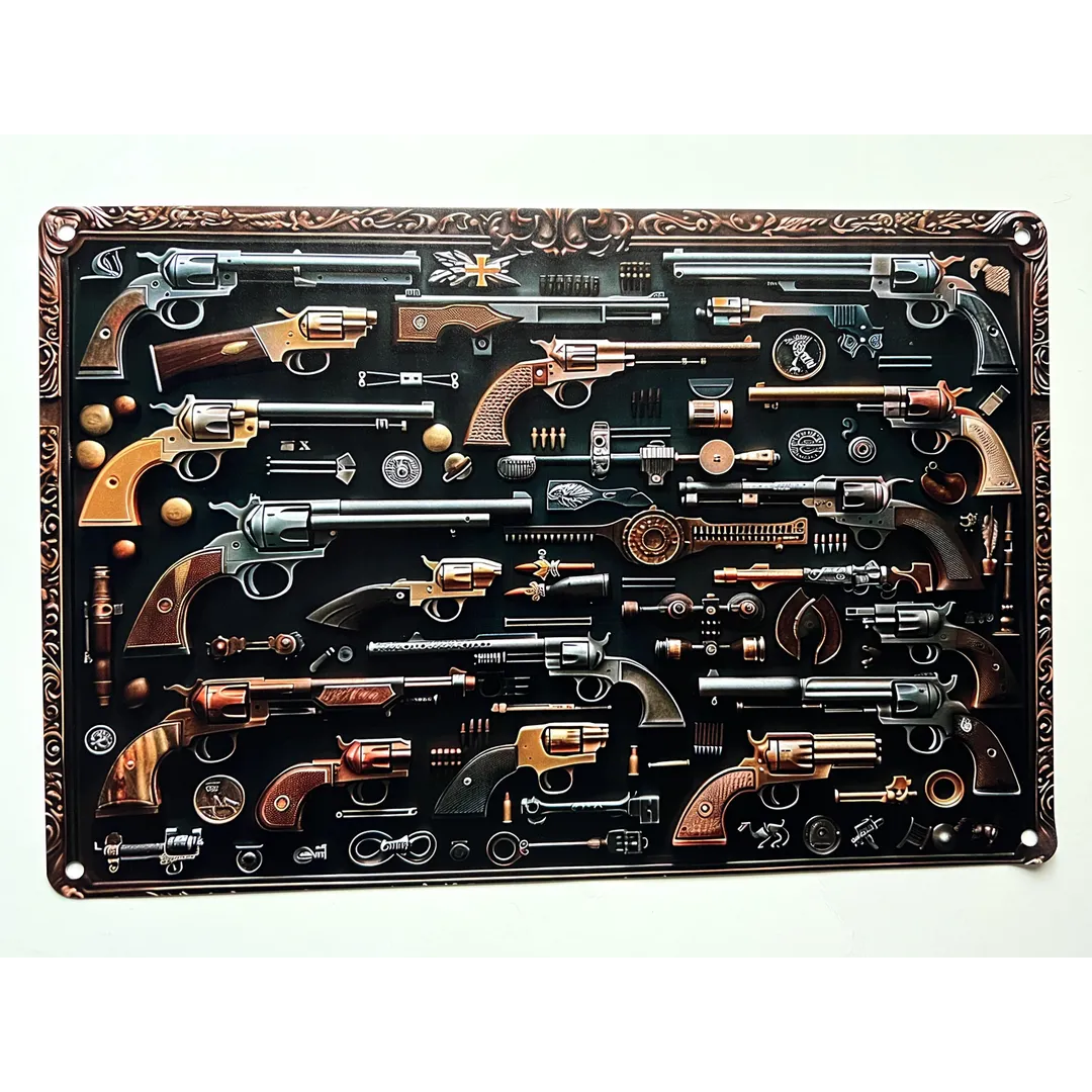 Fire Arms Tin Sign
