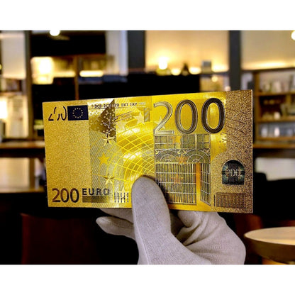 Gold Plated Foil Banknotes - EU Euros