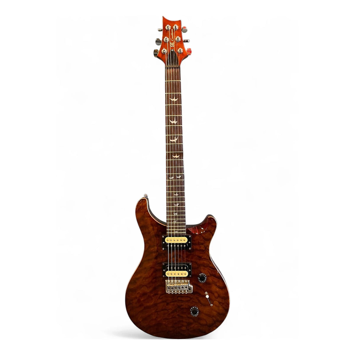 SE Custom 24 Quilt, Black Gold Sunburst
