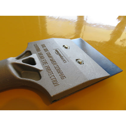 Amazon 18-inch floor scraper tool with a sturdy metal blade and ergonomic handle for efficient surface removal.